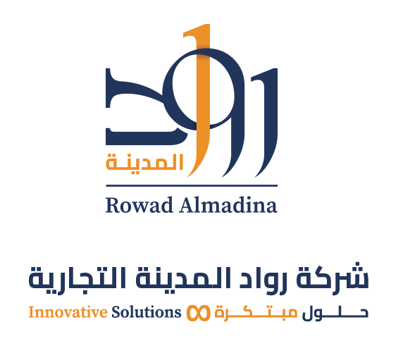 ROWAD ALMADINA FOR TRADING logo and slogan